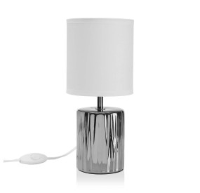 BAJOUR SILVER PORCELAIN LAMP 29cm