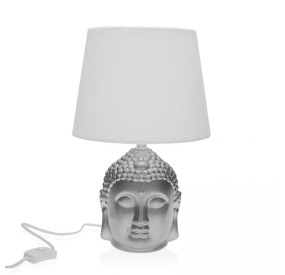 BAJOUR BUDDHA SILVER PORCELAIN LAMP