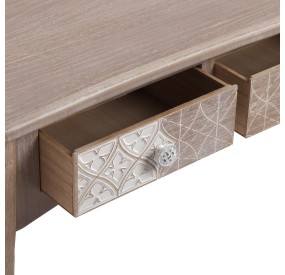 ENTRY TABLE 3 DRAWERS BOED WOOD VERSA 110x78cm