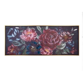 PAINTING CANVAS FLOWERS 135x55cm