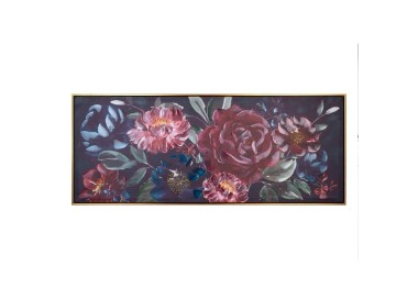 QUADRO DIPINTO CANVAS FIORI 135x55cm