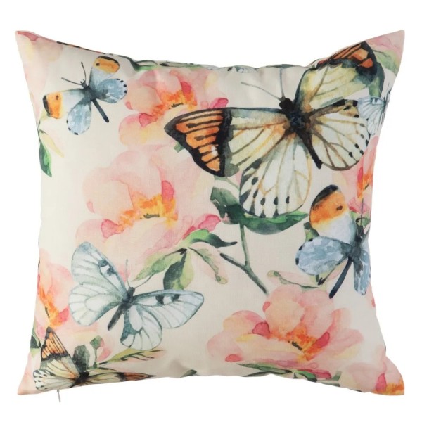 BUTTERFLY CUSHION TEXTILE FABRIC 45x45cm