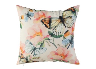 BUTTERFLY CUSHION TEXTILE FABRIC 45x45cm