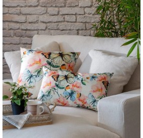 BUTTERFLY CUSHION TEXTILE FABRIC 45x45cm