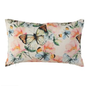 BUTTERFLY CUSHION TEXTILE FABRIC 50x30cm