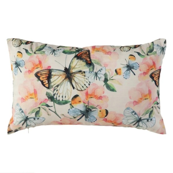 BUTTERFLY CUSHION TEXTILE FABRIC 50x30cm