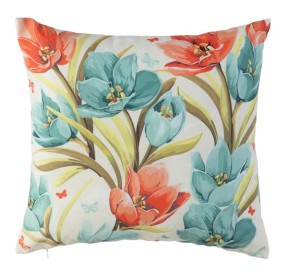 TULIPS CUSHION TEXTILE FABRIC 45x45cm