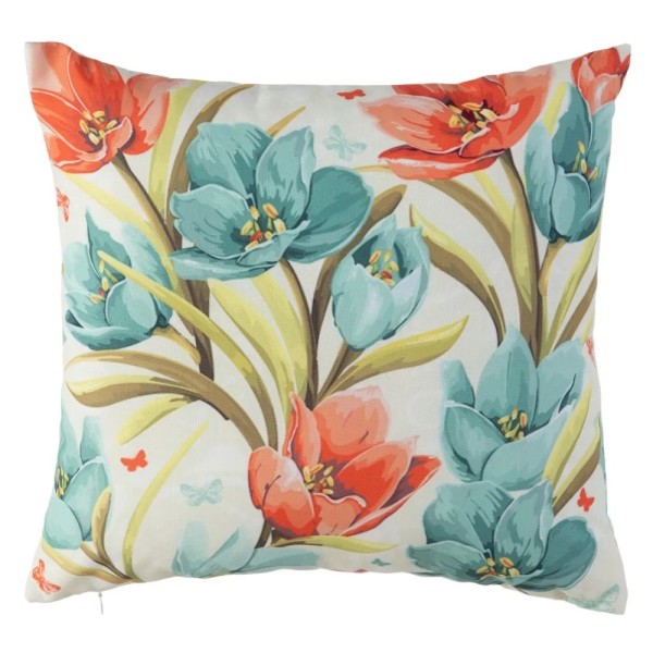 TULIPS CUSHION TEXTILE FABRIC 45x45cm