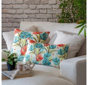 TULIPS CUSHION TEXTILE FABRIC 45x45cm