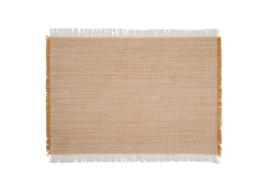 BREAKFAST PLACEMAT WITH BEIGE FRINGE 46x33cm