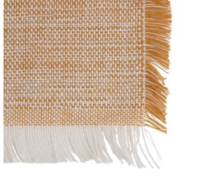 BREAKFAST PLACEMAT WITH BEIGE FRINGE 46x33cm