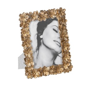 GOLD FLOWERS PHOTO FRAME 13x18cm