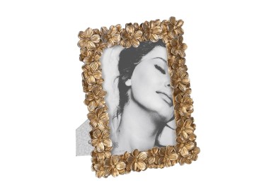 GOLD FLOWERS PHOTO FRAME 13x18cm