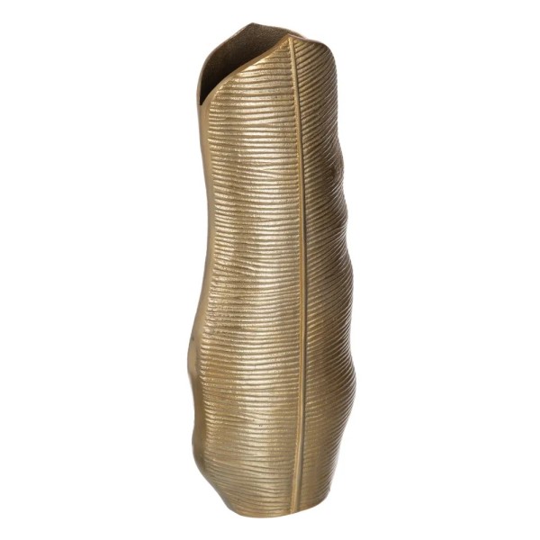 GOLD LEAF METAL VASE H51cm