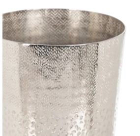 VASO ARGENTO IN METALLO H43cm