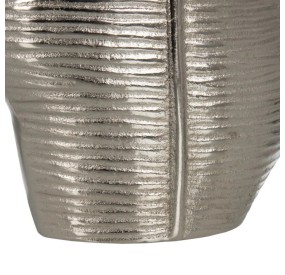 SILVER LEAF METAL VASE H44cm