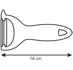 TESCOMA CLASSIC PEELER WITH SIDE BLADE