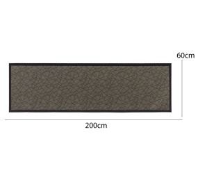 GEO BROWN PVC CARPET 60x200cm