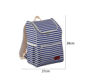 STRIPED THERMAL BACKPACK IN FABRIC 16LT