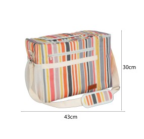 STRIPED FABRIC COOLER BAG 25LT