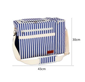 STRIPED FABRIC COOLER BAG 25LT