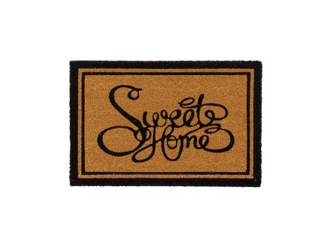 SWEET HOME DOORMAT IN COCONUT FIBER 60x40cm