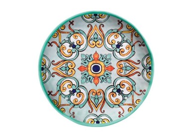 BRANDANI SEA WATER MELAMINE DINNER PLATE