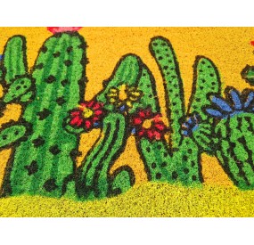 BRANDANI CACTUS DOORMAT IN COCONUT FIBER 45x75cm