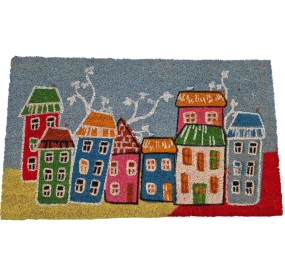 BRANDANI HOUSE DOORMAT IN COCONUT FIBER 45x75cm