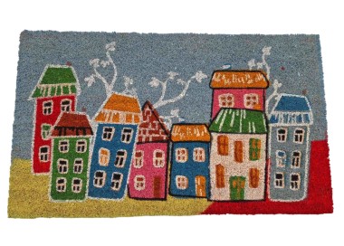 BRANDANI HOUSE DOORMAT IN COCONUT FIBER 45x75cm