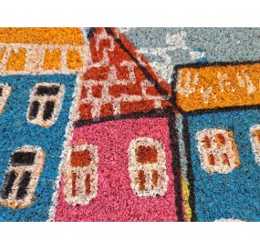 BRANDANI HOUSE DOORMAT IN COCONUT FIBER 45x75cm