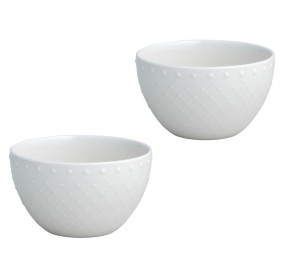 SET 2PCS BURLESQUE PORCELAIN BREAKFAST BOWL