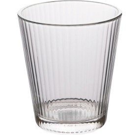 SET OF 6 VILLA D'ESTE STRIPED WATER GLASSES