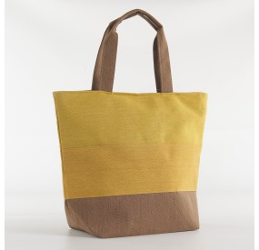 CLASSIC SUMMER BEACH BAG WITH ZIP CLOSURE