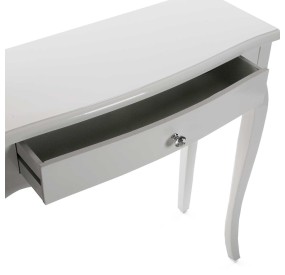 CAGLIARI ENTRANCE TABLE IN WHITE WOOD 80x30cm VERSA