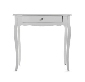 CAGLIARI ENTRANCE TABLE IN WHITE WOOD 80x30cm VERSA