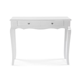 CAGLIARI ENTRY TABLE 2 DRAWERS IN WHITE WOOD