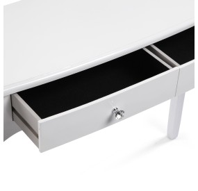 CAGLIARI ENTRY TABLE 2 DRAWERS IN WHITE WOOD