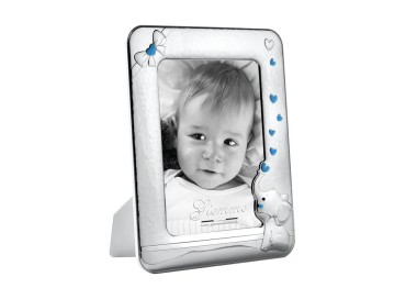 KBT78A GIEMME SILVER METAL PHOTO FRAME 13x18cm