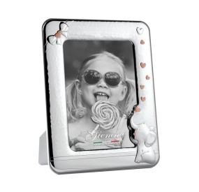 KBT78B GIEMME SILVER METAL PHOTO FRAME 13x18cm