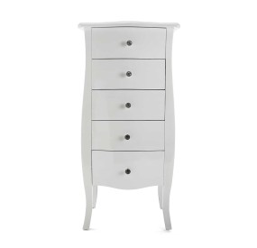 CAGLIARI CHEST OF 5 DRAWERS WHITE 48x36CM H100CM VERSA