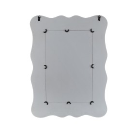 CAGLIARI WALL MIRROR IN WHITE WOOD 60x80cm