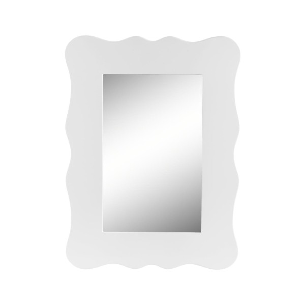 CAGLIARI WALL MIRROR IN WHITE WOOD 60x80cm