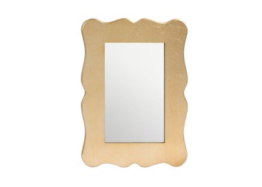 SION WALL MIRROR IN GOLD LEAF WOOD 60x80cm