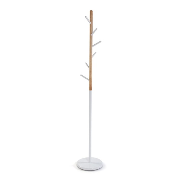 CLOTH HANGER WHITE METAL \ WOOD VERSA