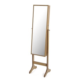 WOODEN EARRING JEWELRY HOLDER MIRROR H155cm