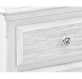 CASSETTIERA BLANC 3 CASSETTI LEGNO BIANCO BIZZOTTO 40x63cm