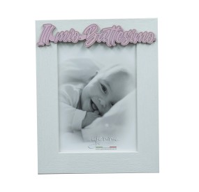 GIEMME PHOTO HOLDER WOODEN FRAME BAPTISM - FEMALE