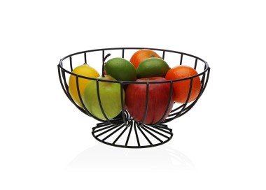 ROUND BLACK FRUIT BASKET DIAMETER 26cm