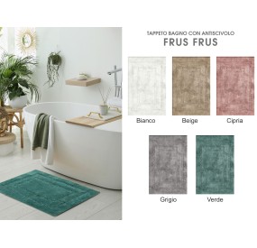 RECTANGULAR BATHROOM CARPET FRUS MAE' VIA ROMA 60x100cm